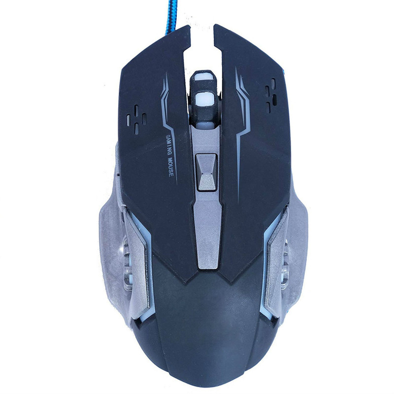 Zahuu Optical Gaming Mouse Wired Optical Gaming Mouse(USB 2.0, Blue)