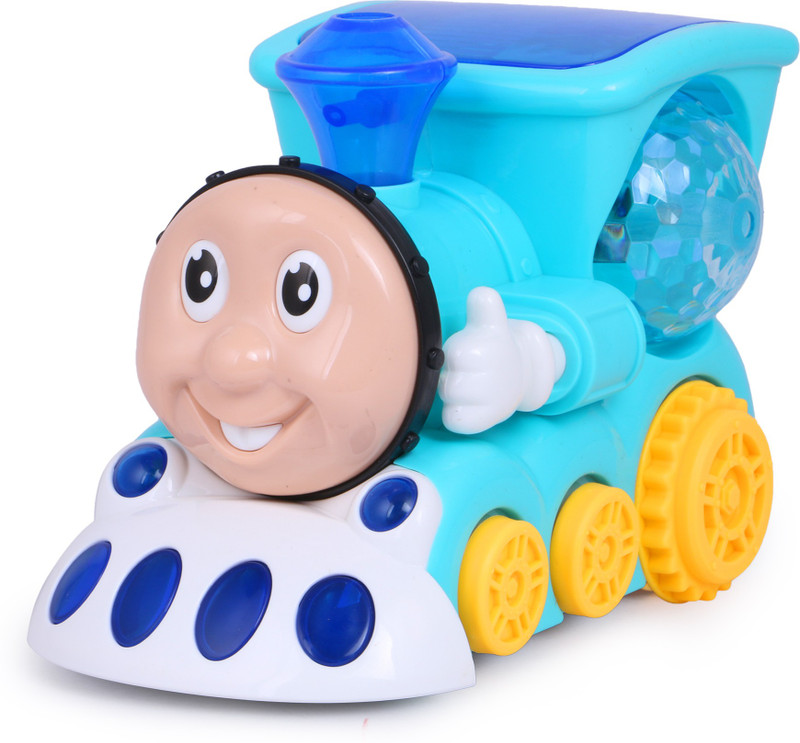 kambojson Bump and Go Musical Engine Truck Train with 4D Light and Sound Toy for Kids(Multicolor)