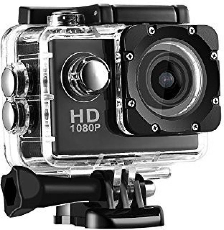 Ruhi Action Shot 1080 Under Water Waterproof 2 inch LCD Display 12 Wide Angle Lens Full Sports AC56 1080P Ultra HD Sports & Action Camera Sports and Action Camera  (Multicolor 12 MP) Sports and Action Camera(Black, 12 MP)