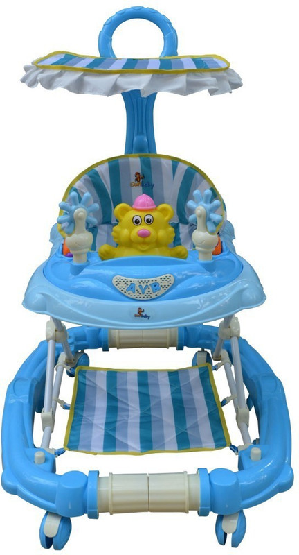 Sunbaby Musical Walker & Rocker With Parent Rod(Blue)