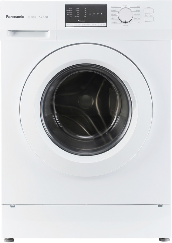 Panasonic 7 kg Fully Automatic Front Load Washing Machine White(NA-127XB1W01) RS.35500 (26.00% Off) - Flipkart
