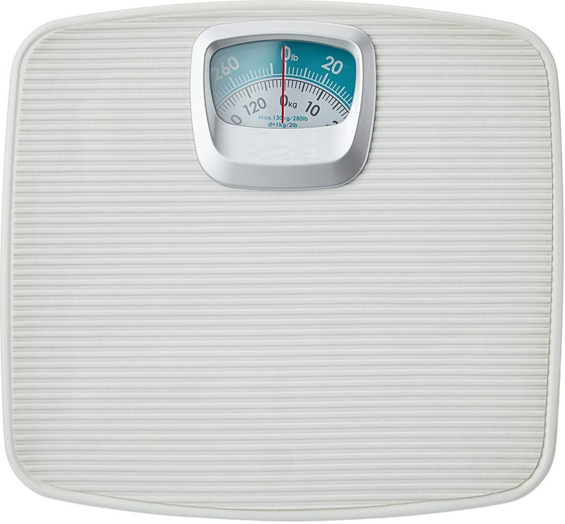 Zelenor Analog Weight Machine For Human Body, Capacity 130Kg Mechanical Manual Analog (White) Weighing Scale(White)