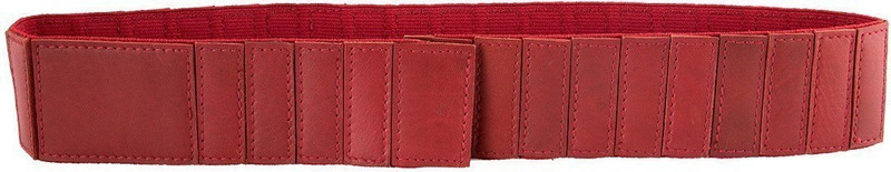 trysco Girls Evening Red Genuine Leather Belt