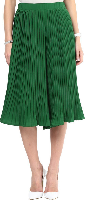 Uptownie Lite Pleat Me Right Culottes Women Dark Green Capri