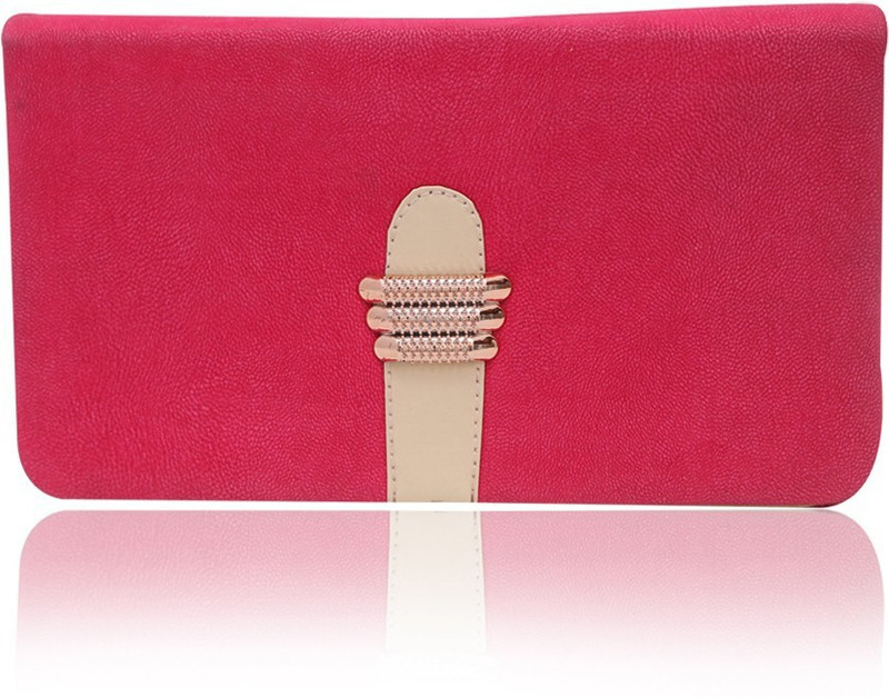 minaar Party, Formal, Casual Pink  Clutch