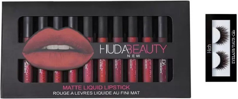 hich Eyelash And 12 Color Lipstick(2 Items in the set)