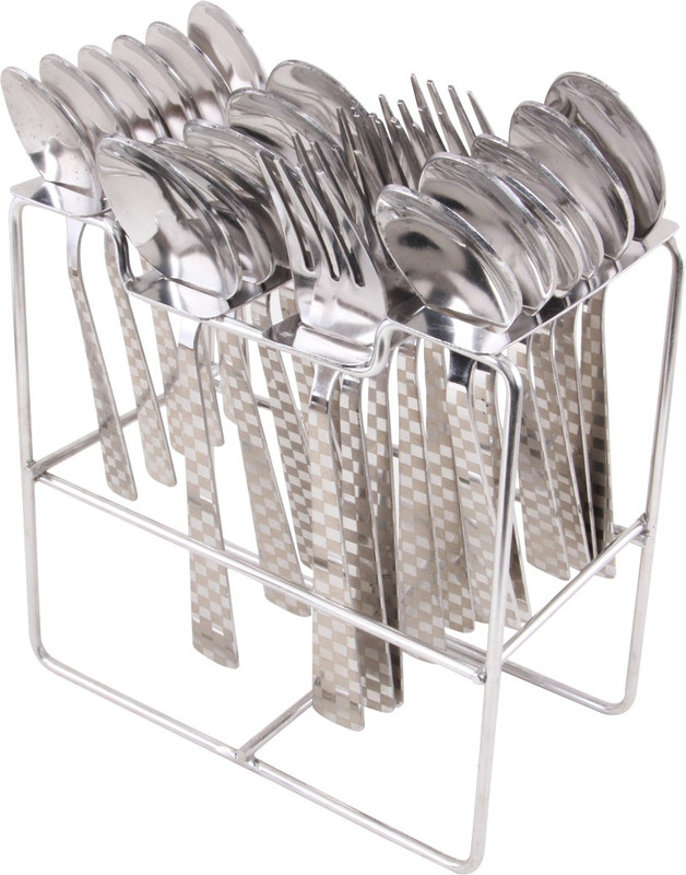 italica ULTRA PREMIUM CHESS 24 PCS CUTLERY STAND Stainless Steel Cutlery Set(Pack of 25)