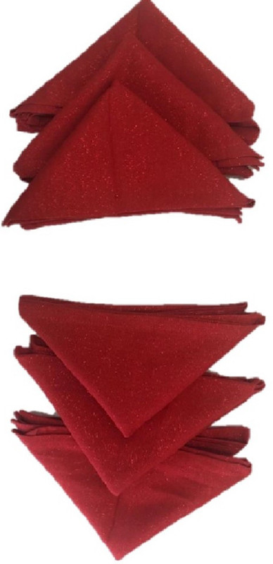 cotton quest SHEC127 Red Napkins(6 Sheets)