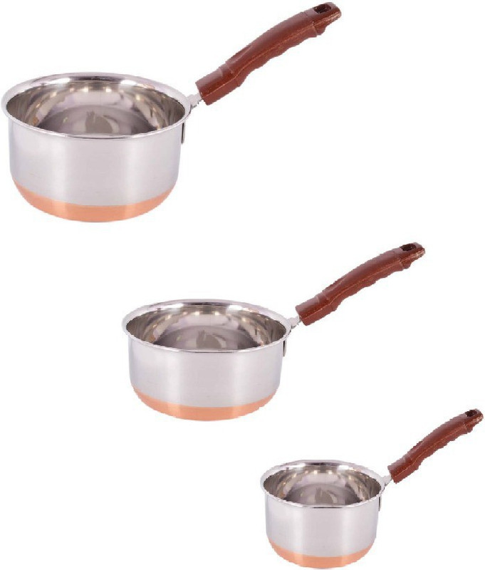 civaki Stander stainless steel tea pan Coffee Pan 24 cm diameter(Copper, Steel, Induction Bottom)