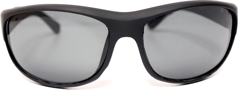 scar Wrap-around Sunglasses(Black)
