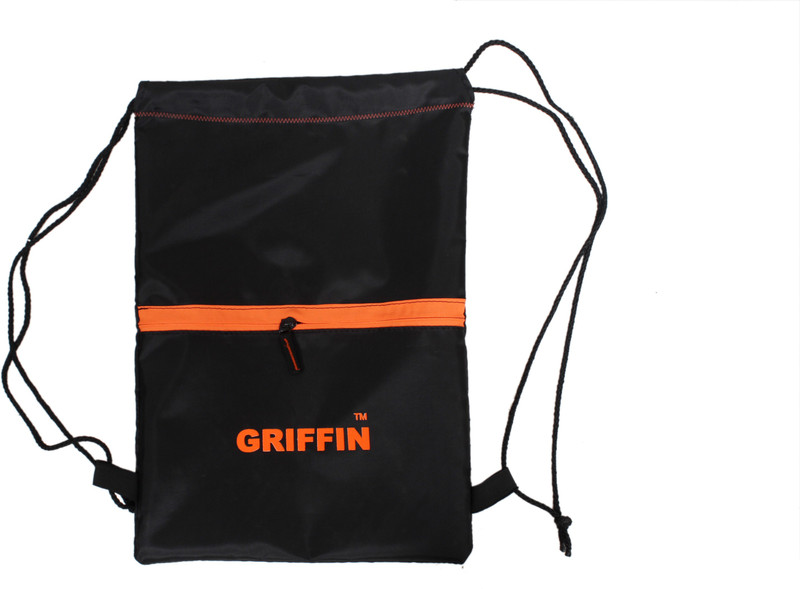 GRIFFIN DORI Backpack Bag for Personal USE Waterproof Multipurpose Bag(Black, Orange, 18 inch)