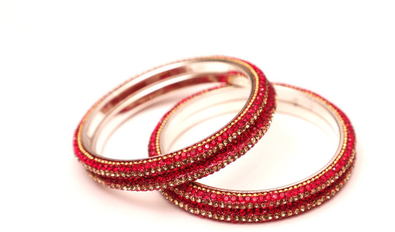 rtm Brass Gold-plated Bangle Set(Pack of 4)