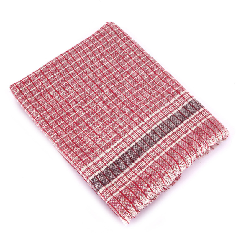 3stones Cotton 100 GSM Bath Towel(Red)