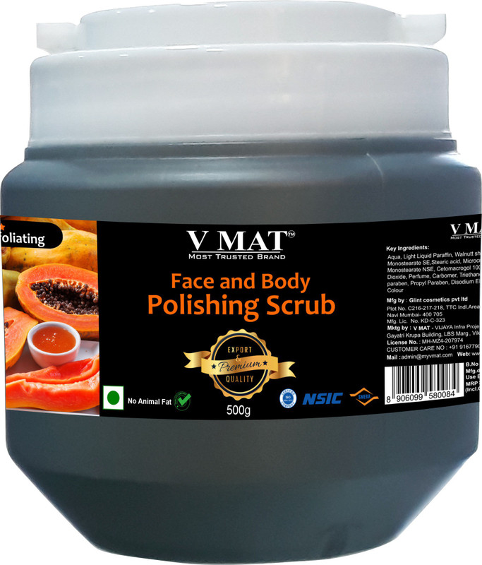 v mat Face and Body Polishing Scrub(500 g)