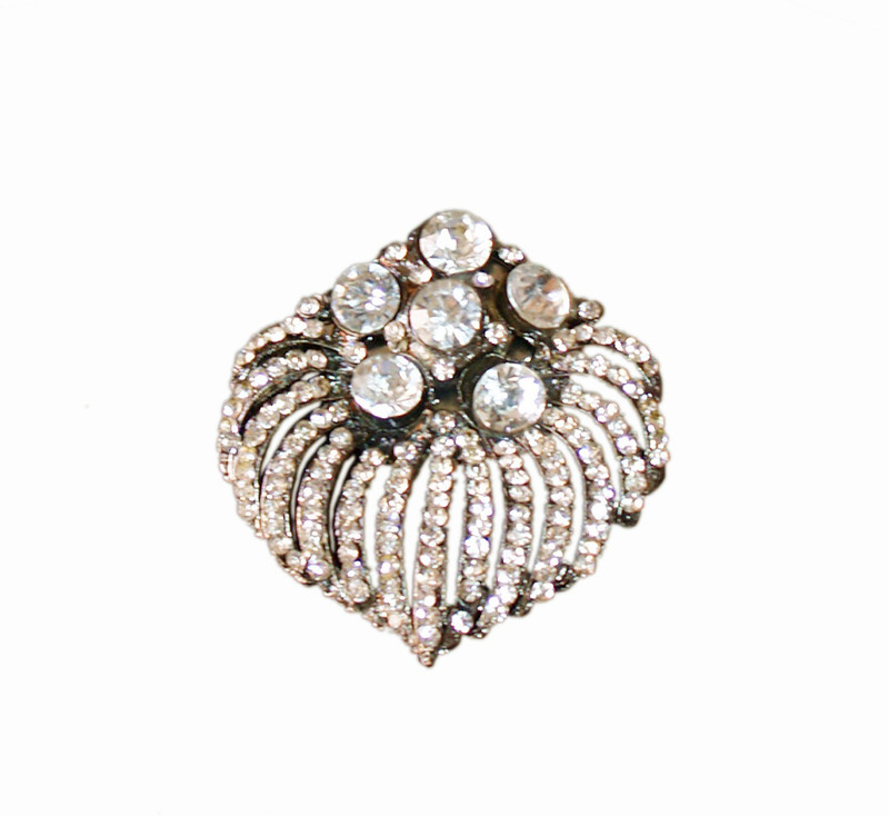 VR Designers Glamour Crystal Brooch(Silver) VR Designers Glamour Crystal Brooch(Silver)