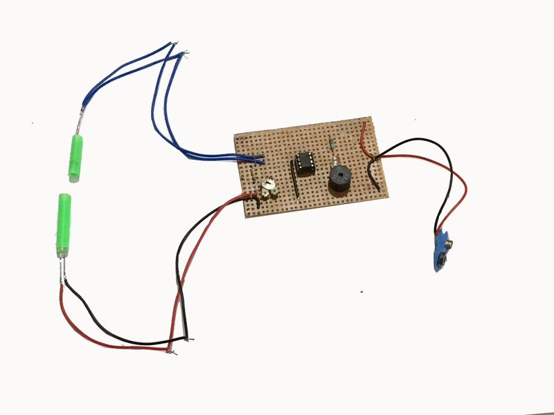 project hub Project Hub™ -LASER Security System , LDR Based Security System on Dotted/multipurpose PCB board Educational Electronic Hobby Kit