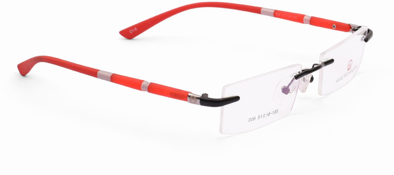 Hamiltano Winston Rimless Rectangle Frame(45 mm)