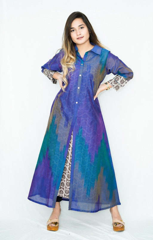 shehnai Casual Printed Women Kurti(Purple, Blue, Beige)