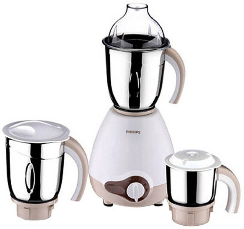 Philips Sku 14 Mixer Grinder mx-014 600 Juicer Mixer Grinder(White, 3 Jars)