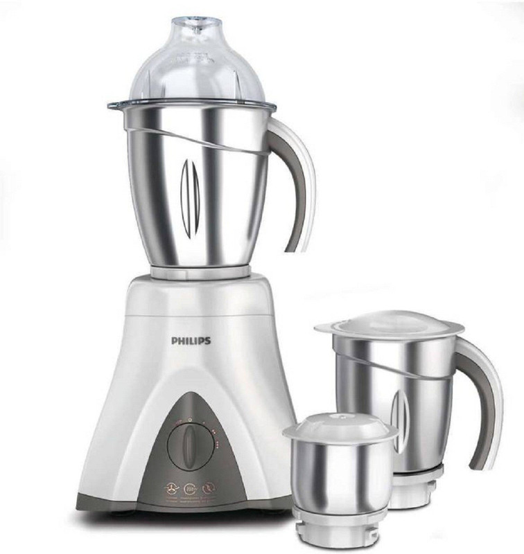 Philips Sku 22 Mixer Grinder mx-022 600 Juicer Mixer Grinder(White, 3 Jars)