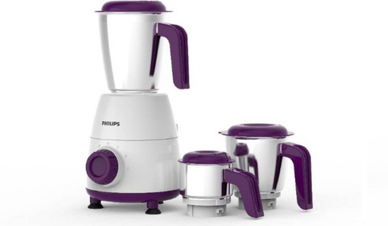 Philips Sku 8 Mixer Grinder mx-008 600 Juicer Mixer Grinder(White, 3 Jars)