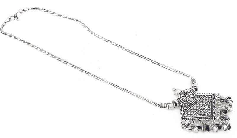 aradhya Silver Plated Metal Necklace