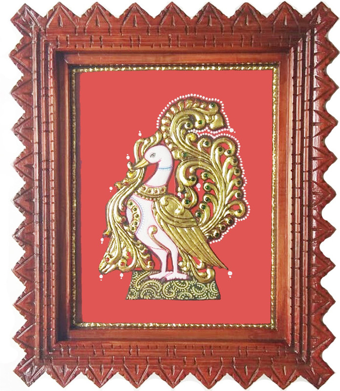 Mangala Art Peacock 24 Carat Gold Foil Tanjore Painting With Wooden Frame Natural Colors 10 Inch X 8 Inch Painting Buy Online In Aruba At Aruba Desertcart Com Productid 156218886 Tanjore paintings >> our exclusive tanjore paintings collection has over 75 subjects covering a wide tanjore paintings. carat gold foil tanjore painting