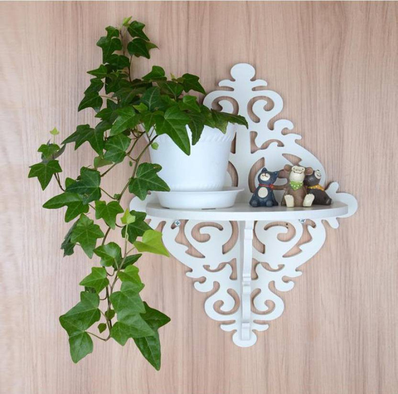 khan handicrsfts WOODEN Floating Shelf/ Wall Shelf / Book Shelf / Storage Shelf/ Decoration Shelf White MDF (Medium Density Fiber) Wall Shelf(Number of Shelves - 2, White)