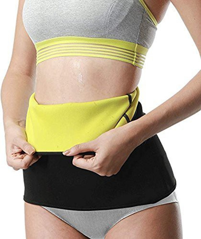 3mads Hot Body Slim Shapers Melt N Slim Belt Tummy Trimmer Neotex Slimming Belt(Black)