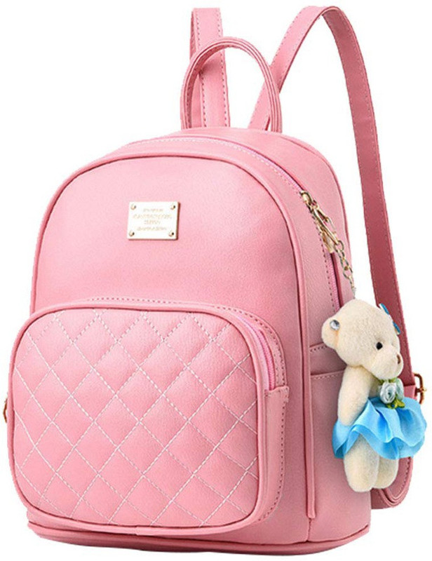 redlicchi teddy baby Waterproof Backpack(Pink, 5 L)