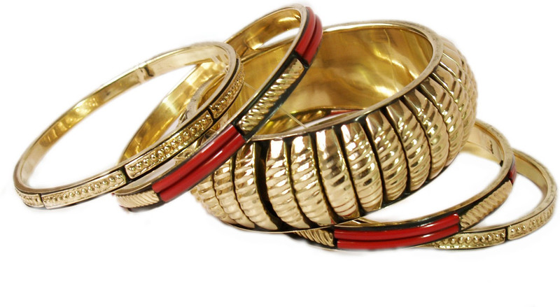 VR Designers Metal Bangle Set(Pack of 5)