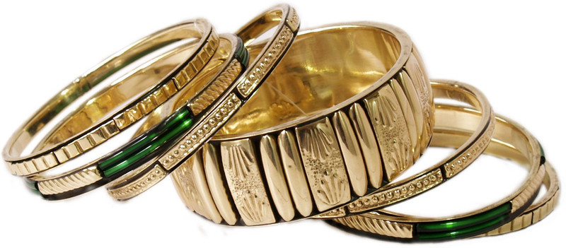 VR Designers Metal Bangle Set(Pack of 7)