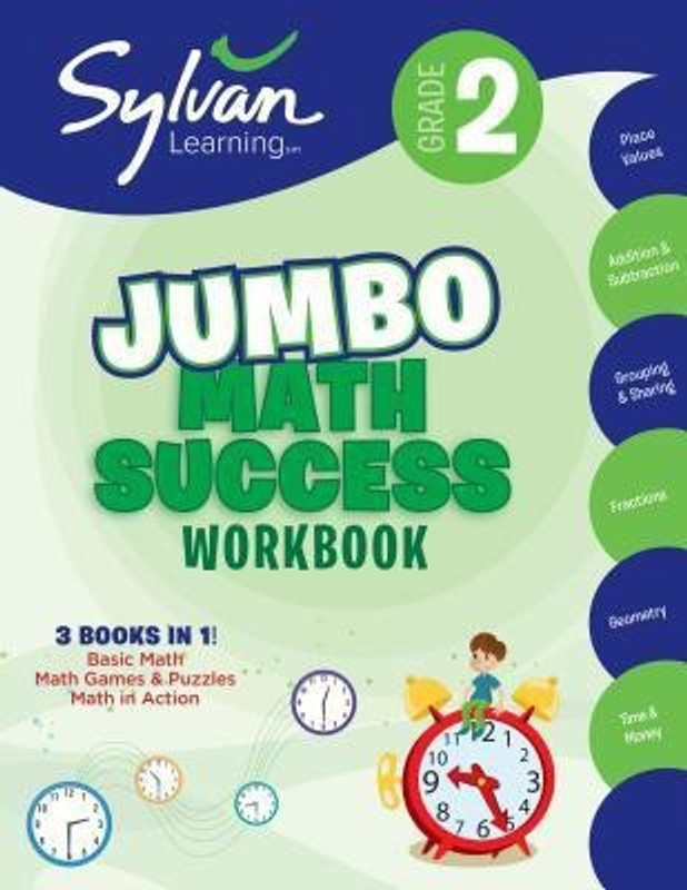 2nd Grade Jumbo Math Success Workbook(English, Paperback, Learning Sylvan)