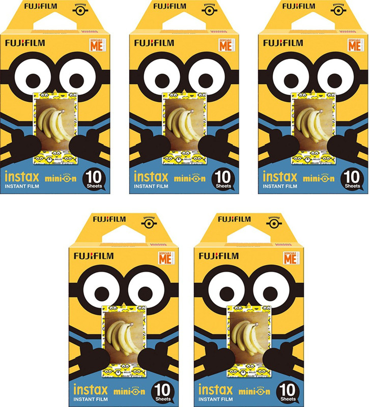 Fujifilm Instax Minion 50 Sheet Pack Film Roll(Yes 800 ISO Pack of 50)