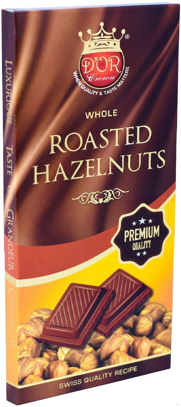 dor crown Whole Roasted Hazelnuts Bars(100)