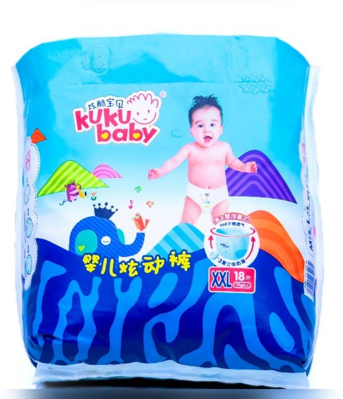 kuku baby ULTRA COMFORT XXL BABY DIAPER - XXL(18 Pieces)