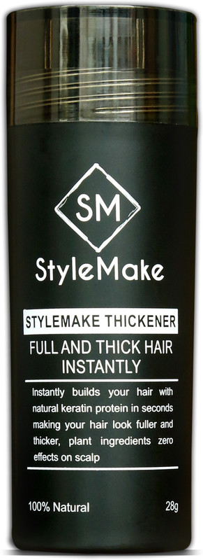stylemake Hair Building Fiber, Hair Loss Concealer - Black(28 g)