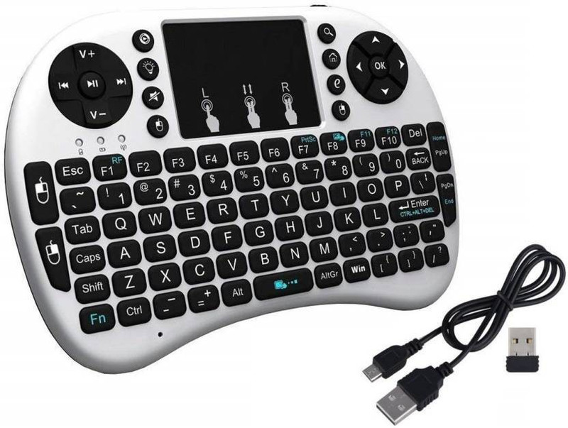 ewave Cute Portable 92 Keys with Mouse Touchpad Bluetooth, Wireless Multi-device Keyboard(Multicolor)