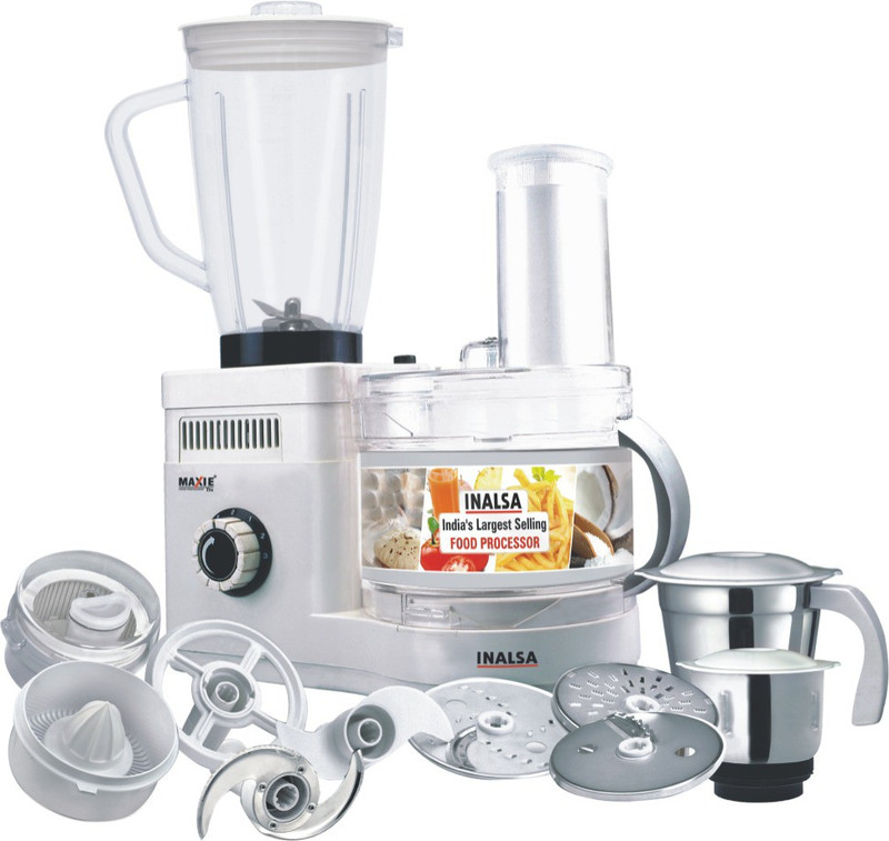 Inalsa Maxie Dx 600 W Juicer Mixer Grinder(White, 4 Jars)