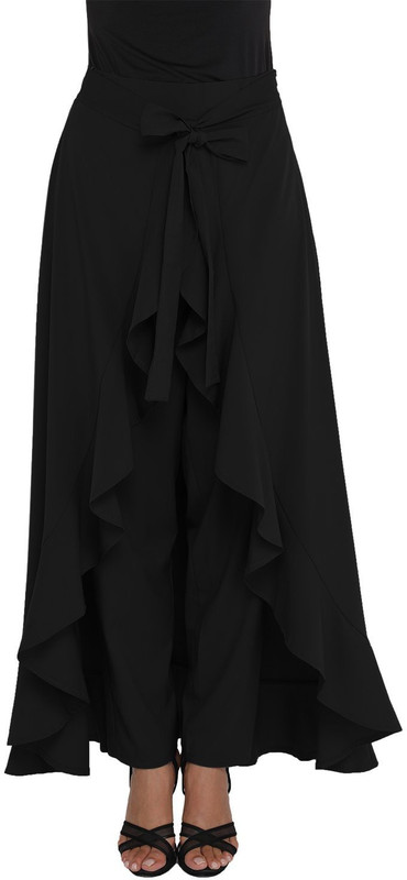 jsv fashion Solid Women Tulip Black Skirt