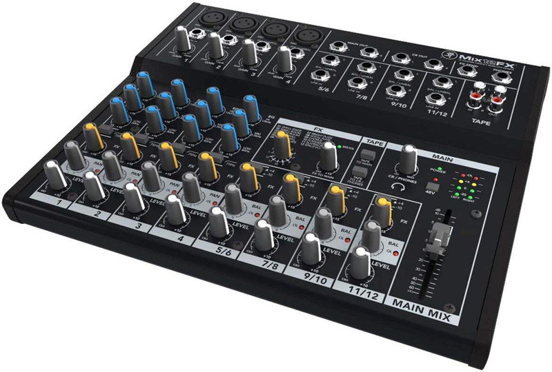 Mackie Mix-12FX 12-Channel Effects Mixer Powered Sound Mixer