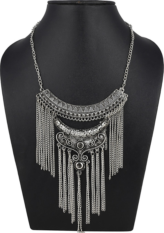 aradhya NA Silver Plated Metal Necklace