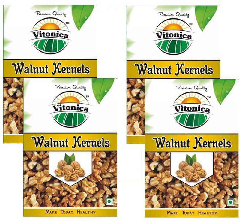 vitonica Walnut Kernel Quarter 200g pack of 4 Walnuts(200 g, Vacuum Pack)