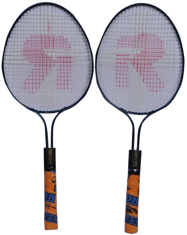 rajson Double Rod Small Size Badminton Racquet Pair For Kids Girls 3 to 6 Years Multicolor Strung Badminton Racquet(Pack of: 2, 350)