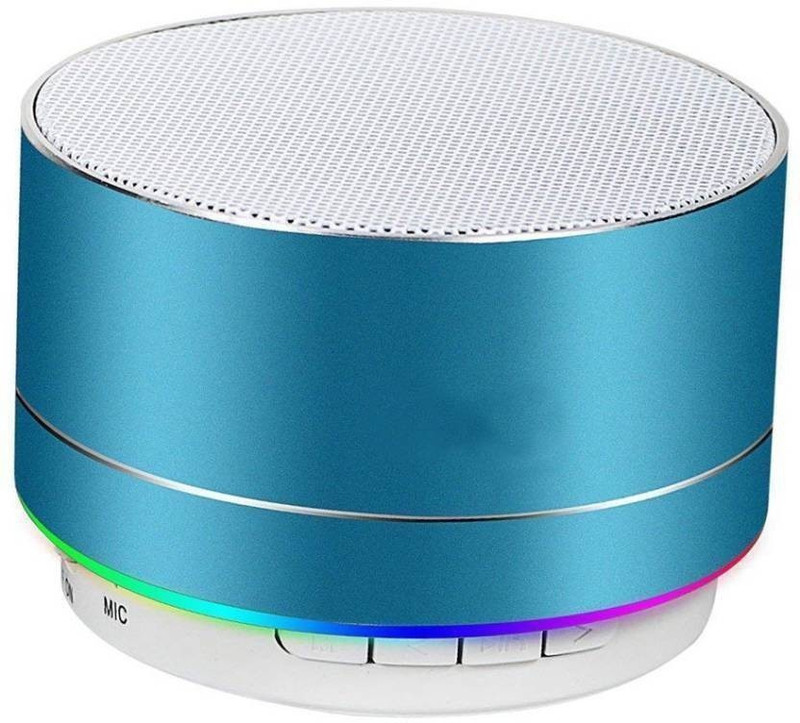 zepad A10 Mini Portable Bluetooth Speaker with Built-in Mic & Reflective LED | HiFi Deep Bass Sound Compatible with All Smartphone Bluetooth Speaker 3 W Bluetooth  Speaker(Blue, 3.1 Channel)