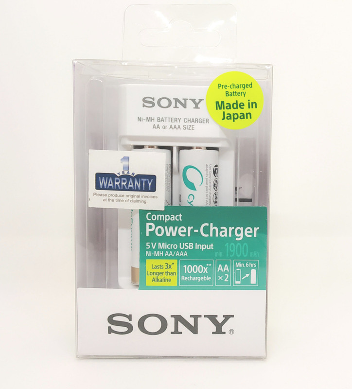 Sony BCG34HWU2G/CWW Camera Battery Charger(White)