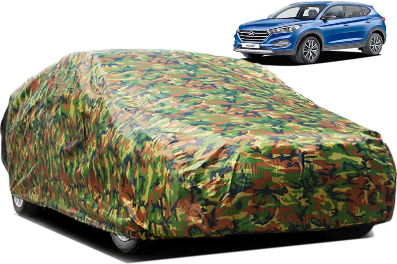 dzirejunction Car Cover For Hyundai Tucson (Without Mirror Pockets)(Multicolor)