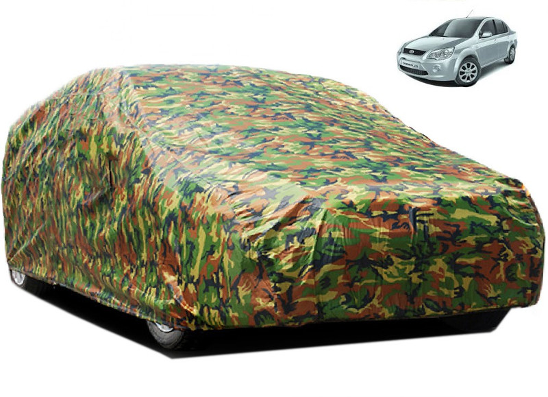 dzirejunction Car Cover For Ford Classic (Without Mirror Pockets)(Multicolor)