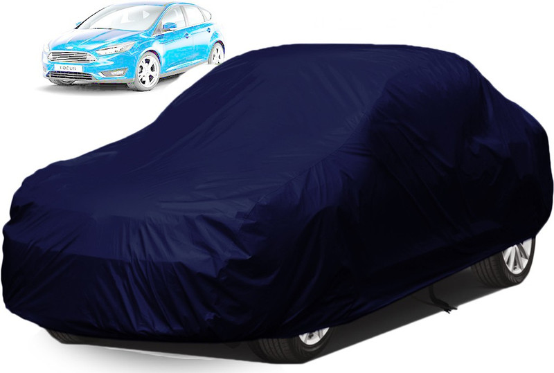 kuchipudi Car Cover For Ford Focus (Without Mirror Pockets)(Blue)