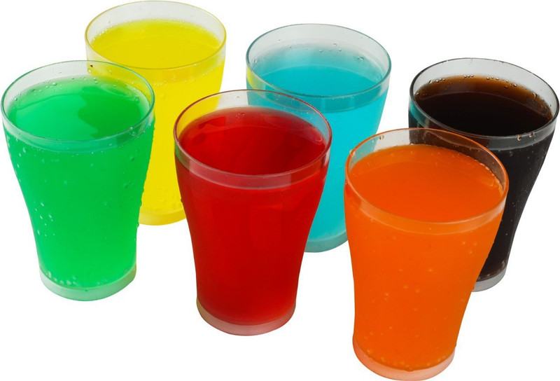 krishna polyplast 6 Glass Set(Plastic, 200, Clear, Pack of 6)